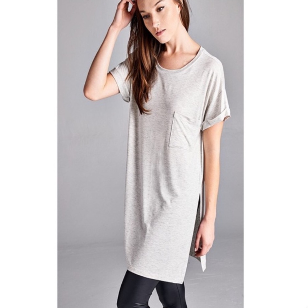 Cherish split hem tunic